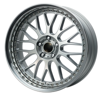 Velg Tempa 2-Piece Khusus Berlapis Emas dengan Bibir Poles, Terbuat dari Paduan Aluminium 6061-T6 Berkekuatan Tinggi untuk BMW Benz