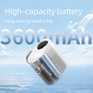 Hands-Free Wearable Plastic Fan <b>Rechargeable</b> English Waist Clip-on Fan with More Five Speeds 3600mAh <b>Battery</b> for Outdoor Sports - Product Image 3