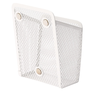 Magnetic Metal Mesh Pencil Holder Stainless Steel <b>Pen</b> Holder with Magnets Basket Storage Organizer for Whiteboard <b>White</b> - Product Image 3