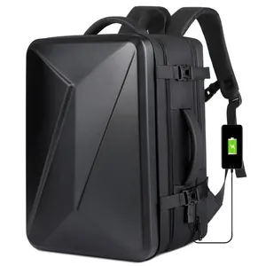 Рюкзаки для ноутбука большой вместимости с USB-отверстием для зарядки, водонепроницаемые жесткие деловые сумки и чехлы