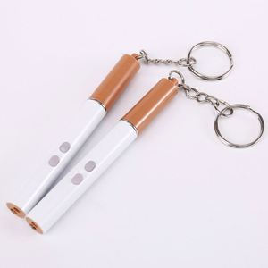 Wholesale Multi-Functional Cigarette Shape <b>LED</b> Red Light Mini <b>Flashlight</b> Keychain Small Key Torch - Product Image 2