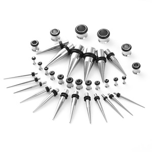 Thời trang 36pcs thép không gỉ Tai côn kéo dài Kit <span class=keywords><strong>ear</strong></span> Gauge mở rộng bộ - Product Image 5