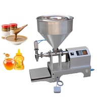 Machine de remplissage semi-automatique à tête unique pour liquides visqueux (shampoing, cosmétiques, huile, miel) avec pesage et remplissage en bouteille