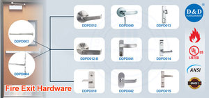 Ce BS en1125 SS304 lửa bằng chứng đẩy thanh thép hoảng loạn thoát thiết bị với bên ngoài đòn bẩy - Product Image 4