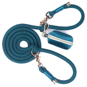 Op Maat Gemaakte Hond Katoenen Touw Lood Training Kraag En Riem Sets Voor Honden Puppy Riem En Halsband