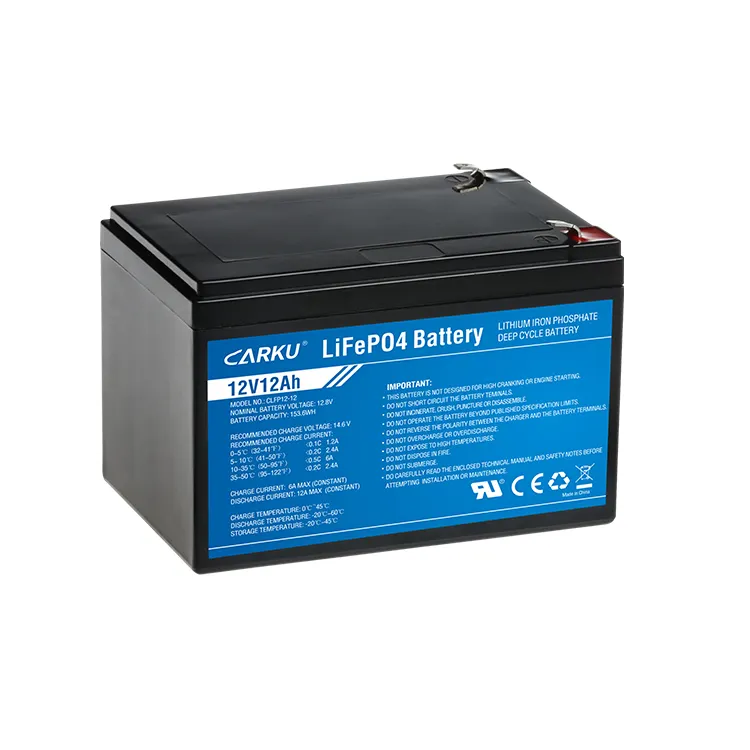 12V 12Ah Lifepo4 Battery Lithium Ion Deep Cycle Rechargeable Battery Built in BMS The Prefect SLA Battery Replacement