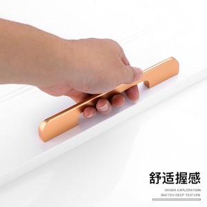 Modern Minimalist Aluminum Alloy Cabinet Door Handle Bar Long <b>Drawer</b> Wardrobe Home Office Durable Anodizing Finish - Product Image 4