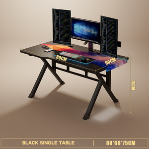 Venta al por mayor moderno Gamer PC Gaming ordenador contemporáneo portátil Escritorio de fibra de carbono Panel de <span class=keywords><strong>mesa</strong></span> para juegos de PC - Product Image 6
