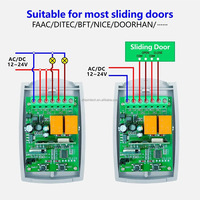 Interruptor RF de 433.92 MHz, Abrepuertas Inalámbrico para Garaje, Control Remoto de 12V/24V/220V CC/CA, 10A, Alcance de 50m, Código Variable
