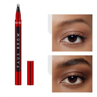 Crayon à sourcils à pointe fine avec effet brume extrêmement fin et doux, anti-bavures, longue tenue, pour sourcils sauvages