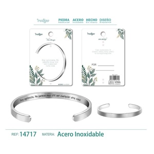 Bracciale in acciaio con un messaggio spagnolo-gioielli per regali e frasi