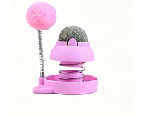 Jouet pour chat en forme de boule de catnip et de silvervine, jouet pour chat en PVC à ressort, auto-entretenant, interactif, pour chatons, pour chats d'intérieur
