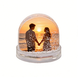 Globo de Nieve de Plástico con Foto Personalizada, Globo de <span class=keywords><strong>Agua</strong></span> para Recuerdos de Playa, Decoración <span class=keywords><strong>del</strong></span> Hogar y Regalos Personalizados - Product Image 2