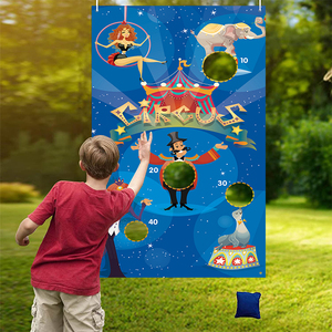 Bannière de fête en plein air avec 4 jeux de lancer de sacs de haricots pour enfants et adultes - Product Image 3
