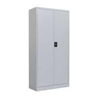 Armoire de classement de bureau industrielle en métal à double porte avec serrure, structure KD, armoire à dossiers en acier pour le rangement de documents de bureau