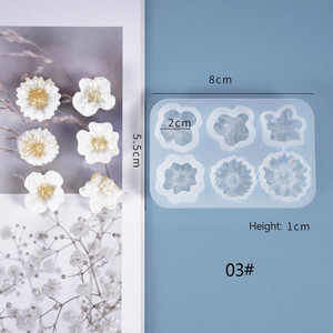 Mini Flower Silikon form Form Harz DIY Schmuck Anhänger Herstellung Handwerk - Product Image 6
