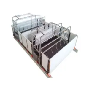 Factory price Customized Pig farm equipment hot dip galvanized Farrowing pen sow stall with PVC fence
