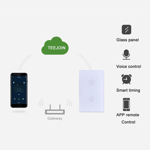 สวิตช์ไฟรางอัจฉริยะระบบ WiFi จาก Google บ้านอัจฉริยะ110V 220V สหรัฐควบคุมระยะไกลสวิตช์ม่านอัจฉริยะสำหรับบ้าน - Product Image 2