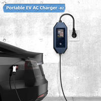 Chargeur portable AC pour véhicule électrique 3,5 kW, 220 V monophasé, prise Schuko, type 2, type 1 et GB/T, utilisation à domicile/en voyage, prise et charge, application, IP54