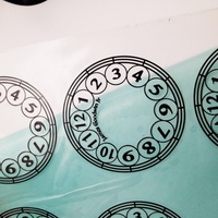 Autocollant métallique adhésif de luxe personnalisé en or pour cadrans de montres, logo 3D, décalcomanies imperméables, autocollant en relief doré