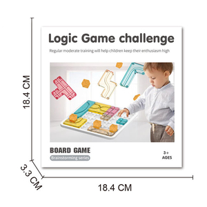 Ранний развивающий Танграм Монтессори, строительные блоки, логическая игра, дорожный лабиринт, головоломки для детей, подарки - Product Image 6