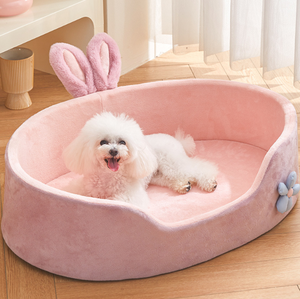 Toptan pet yuva ürünleri yıkanabilir köpek halısı kedi pembe prenses yatak - Product Image 6