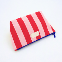 Trousse de Toilette de Voyage en Toile Robuste Personnalisable avec Logo, Rayée, pour Femmes