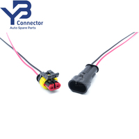Connecteur à 6 broches 2.3.4.5.6 282104-1 282080-1 TE Connectivity AMP Superseal Série 1.5 Connecteur de capteur ABS avec câbles de raccordement pour motos