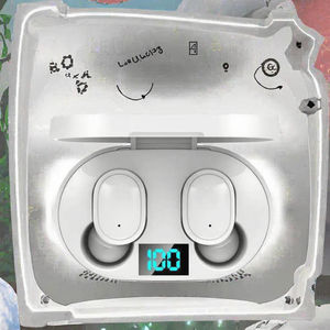 Earbuds Nirkabel E6S TWS untuk 5.0 IPX4 Tahan Air Layar Digital Olahraga Peredam Kebisingan Hifi Stereo <span class=keywords><strong>Headset</strong></span> Game Tipe-C - Product Image 3