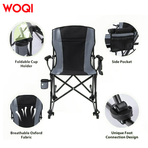 Woqi เก้าอี้พับได้ขนาดใหญ่พิเศษสำหรับ<span class=keywords><strong>แคม</strong></span><span class=keywords><strong>ป์</strong></span>ปิ้งแบบทันสมัยเก้าอี้สำหรับผู้ใหญ่โครงเหล็กแข็งแรงทนทานเก้าอี้ตั้ง<span class=keywords><strong>แคม</strong></span><span class=keywords><strong>ป์</strong></span>กลางแจ้งเก้าอี้สนามหญ้าแบบพกพา - Product Image 3