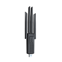 Nouveautés Adaptateur WiFi USB Mini Dongle Bluetooth Double Bande 1300 Mbps 2.4/5 GHz pour PC/Ordinateur Portable/Ordinateur de Bureau Récepteur Externe