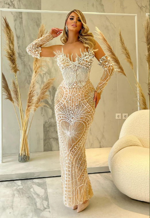 New Arrived 52 Luxury Dress Factory Price Long Women Body Dress Beaded  Crystal Evening Dresses With Feather| Alibaba.com