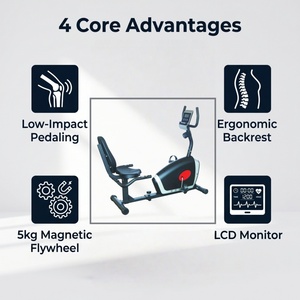 <span class=keywords><strong>Bicicleta</strong></span> Estática Magnética Reclinable K-FIT GS-8509R, <span class=keywords><strong>Precio</strong></span> Económico, Equipo de Ejercicio para el Hogar, <span class=keywords><strong>Bicicleta</strong></span> de Cardio para Interiores - Product Image 5