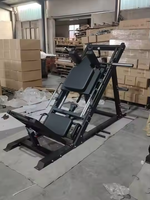 Machine de musculation multifonctionnelle en acier inoxydable de 3 mm d'épaisseur pour Hack Squat, Leg Press incliné et Reverse Lunge – Entraîneur pour fessiers et muscles des jambes