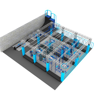 Cao cấp trong nhà hoàn chỉnh Tập Thể Dục Đào Tạo Cấu trúc thép OCR lồng phòng tập thể dục NINJA CHIẾN BINH trở ngại khóa học - Product Image 2