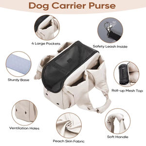 Sac de transport pour animaux de compagnie approuvé par les compagnies aériennes, souple et respirant, avec filet, pour voyages et activités de plein air - Product Image 3