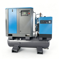 Compresor de Aire de Tornillo de 15KW 380V Lubricado con Aceite, Refrigerado por Aire, 16 Bar, Funcionamiento Silencioso para Construcción y Uso Doméstico con Bloque de Compresión