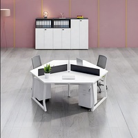 Mobilier de bureau moderne en métal table du personnel conception cloison de bureau en L poste de travail modulaire stratifié