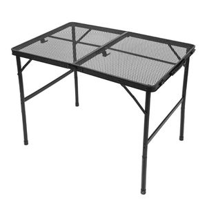 Mesa plegable para acampar, mesa de picnic portátil para exteriores, escritorio de Camping de altura ajustable - Product Image 1