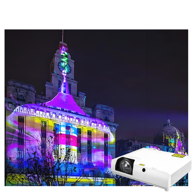 Outdoor 3D Projection Mapping Metal Video Screen Wall Decorate Building House Interactive Projector Immersive Experience