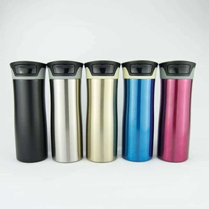 Termo Portátil Personalizable de Acero Inoxidable con Aislamiento al Vacío, Diseño Minimalista, Seguro para Agua Hirviendo, para Coche, con Apertura de un Clic - Product Image 1