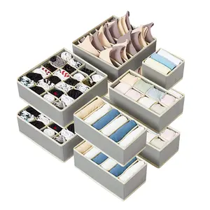 10 Pack Closet Organizers and Storage Boxes for Bras and Belts