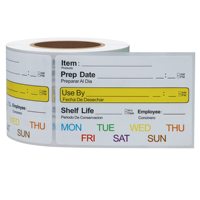 Etiqueta Personalizada Removible, Etiqueta Adhesiva para Congelador, Almacenamiento de Alimentos, Rotación, Papel Adhesivo, Rollo de Vinilo, Lámina, Letrero para Frascos, Oficina, Hogar