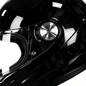 Casque de moto à visière rabattable noir, coque ABS, double visière, homologué DOT, toutes saisons, fermeture rapide, doublure en coton, garantie 1 an - Product Image 2