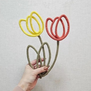 Paket bahan DIY buatan tangan eksklusif baru kawat katun berongga lintas batas kawat besi huruf bahasa Inggris mainan jahit tenun - Product Image 3