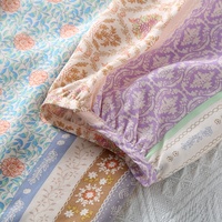 Vente en gros Ensemble de vêtements de nuit deux pièces pour femmes en rayonne personnalisé Pyjama de luxe décontracté à imprimé floral