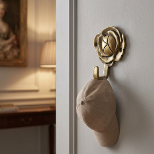 AK Brass Lotus Flower Design Wall <b>Hook</b> Brass Finished <b>Decorative</b> <b>Coat</b> Hanger Wall Mounted <b>Hook</b> Home Interior Decor - Product Image 4
