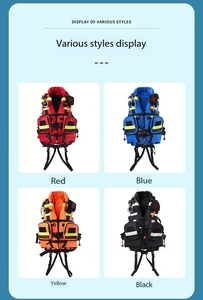 เสื้อชูชีพสะท้อนแสงสำหรับผู้ใหญ่แถบสะท้อนแสง200N ผ้าอ๊อกซ์ฟอร์ดสีแดงปรับแต่งได้เสื้อชูชีพสะท้อนแสง - Product Image 3