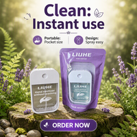 OEM et ODM vente en gros sur Internet désinfectant pour les mains carré mini désinfectant 30ml Logo