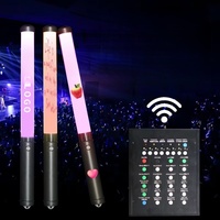 Bâton lumineux LED pour concert avec télécommande, bâton fluorescent clignotant pour festivals de musique, accessoires en plastique durable